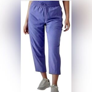 Athleta Arrival women’s 16 dark Adonis blue periwinkle purple capri ankle pants